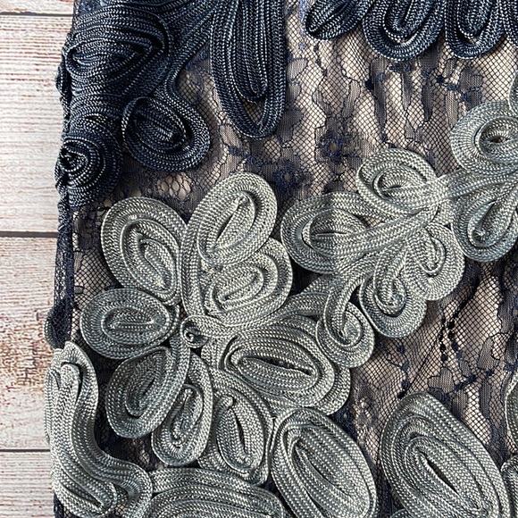 NWT BHLDN JS Collection Santiago Dress Navy/Cloud - Picture 9 of 12